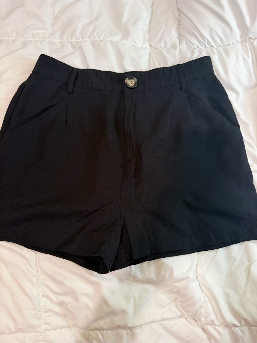 HYFVE Black High-Rise Tailored Shorts
